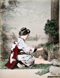 Tamamura Kozaburo - Geisha che gioca